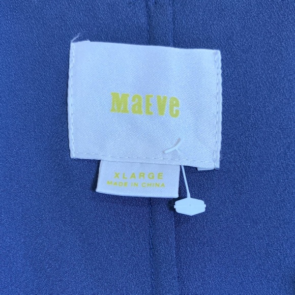 Anthropologie Maeve Kenia Swing‎ Cropped Top Navy Floral Lace XL - Picture 2 of 9